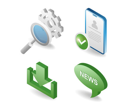 Illustration of a bundle with a data technology theme, download the latest information