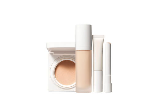 Elegant foundation and concealer set for flawless complexion, ideal for beauty bloggers & tutorials