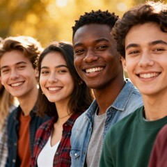 Culturally Diverse Group Embracing Inclusion and Unity