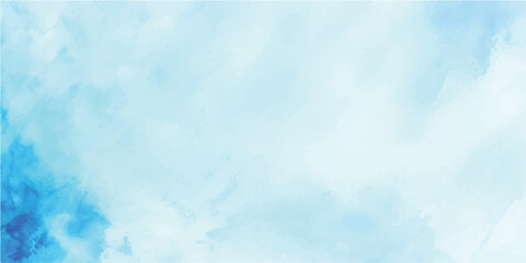 Abstract blue water pattern texture background with watercolor effect style design