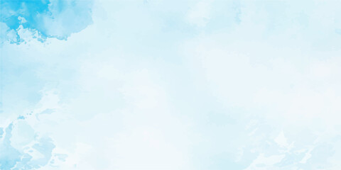 Abstract blue watercolor background design with space for your text or image