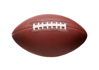 American football ball isolated on transparent background, PNG file