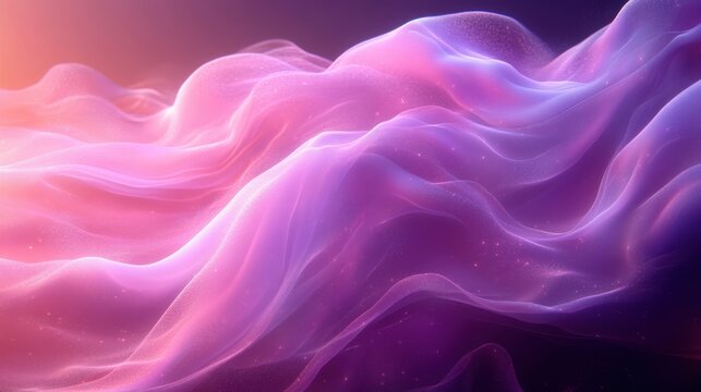 Ethereal Flowing Patterns of Colorful Light and Soft Textures