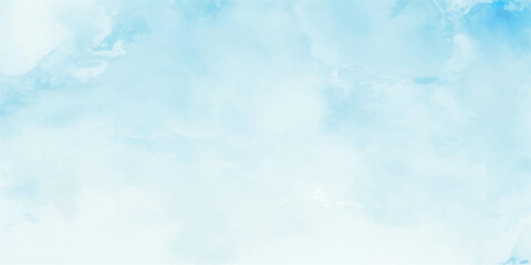 Gradient Watercolor Sky Background in Pale Blue Tones for Graphic Design