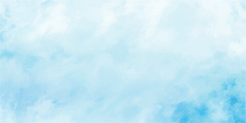 Light blue abstract watercolor background soft texture illustration design template