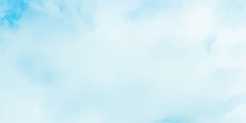 Light blue watercolor wash texture abstract background painting for graphic design