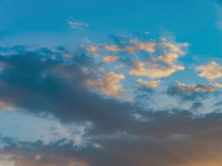 blue sky with clouds