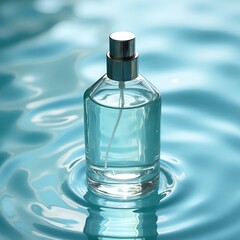 Transparent water-based bottle smooth
