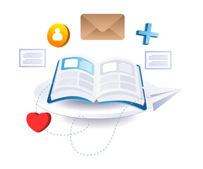 Explore Knowledge and Ideas illustration © hasan