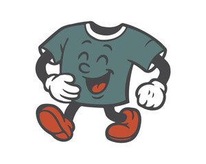 Retro t-shirt character vector illustration
