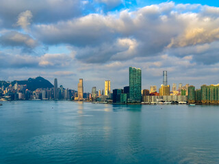Skyline von Hongkong, China