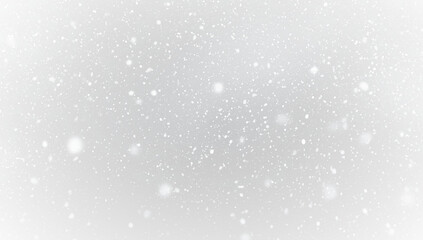 Fototapeta premium Winter background PNG with falling snow in darkness 