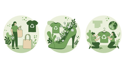 Sustainable Fashion And Eco-Friendly Lifestyle Concepts