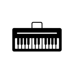 Illustration of a keyboard with handle top on transparent background