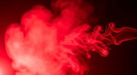 Dramatic red smoke effect on dark background perfect for adding mystique and depth