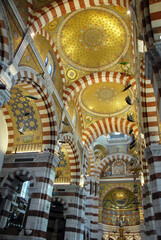 Coeur de la Basilique Notre-Dame de la Garde, ville de Marseille, département des Bouches-du-Rhône, France