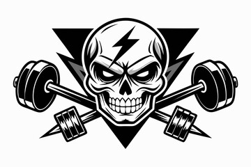 The skull and crossbones symbol is a pirate flag icon representing danger, death, and poison