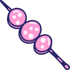 brazilian churrasco skewer of meat in bright neon color