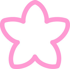 single flower design suitable for japanese style in bright neon color