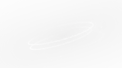 Glowing spiral twirl light ring with sparkles in transparent PNG, perfect for overlays in photos or designs.