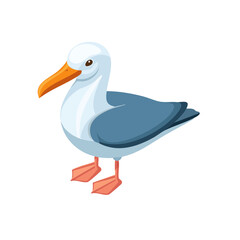 Obraz premium Albatross Isometric Icon