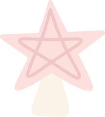 Fototapeta premium Star Shaped Christmas Tree Top