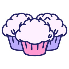 traditonal brazilian coconut truffle desserts in bright neon color