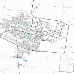 Small town of Elista, Kalmykia, Russia.