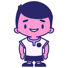 male brazil soccer player in uniform in bright neon color