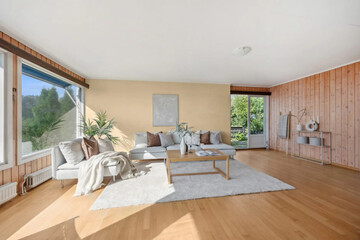 modern apartment living room interior, 3d render