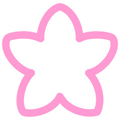 single flower design suitable for japanese style in bright neon color
