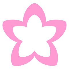 cultural tradition japanese single flower design in bright neon color