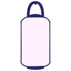 traditional japanese hanging paper lantern in bright neon color