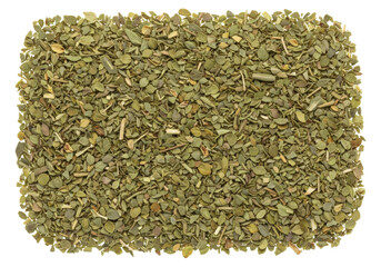 Dried oregano leaves isolated, aromatic herb used in cooking, adds flavor to dishes, culinary...