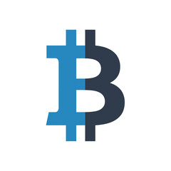 Obraz premium Bitcoin symbol isolated on white background representing cryptocurrency and blockchain