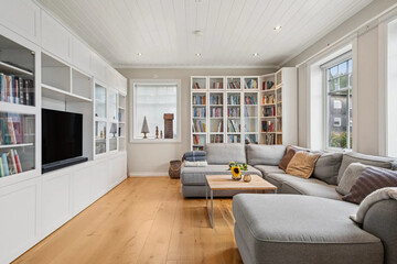 modern apartment living room interior, 3d render