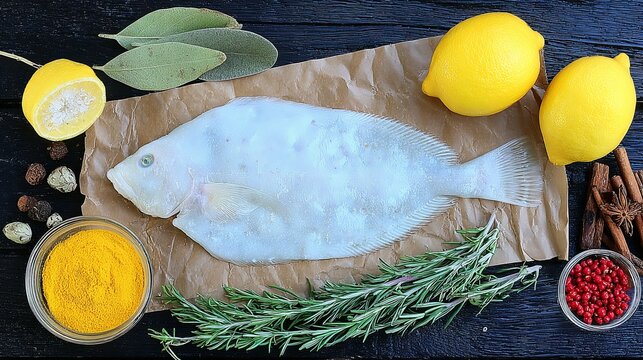 fish on a wooden background