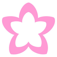 cultural tradition japanese single flower design in bright neon color