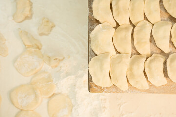 dumplings on a plate, baked 