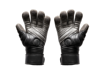 Professional goalkeeper gloves ready for action, offering superior grip and protection for athletic performance
