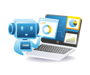 Artificial intelligence robot for business data analysis