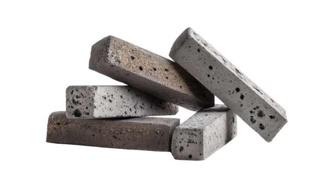 Concrete chip background isolated on a Transparent background, PNG file.