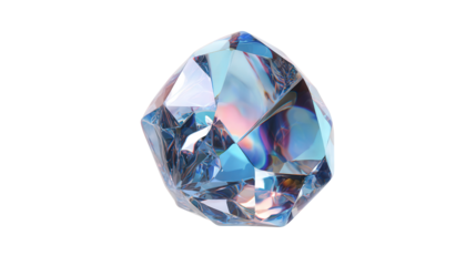 Crystal lens fragment background isolated on a Transparent background, PNG file.