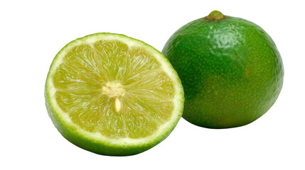 Desert lime background isolated on a Transparent background, PNG file.