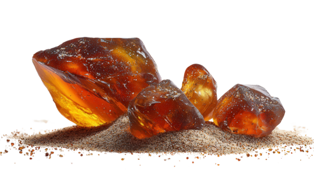 Desert glass background isolated on a Transparent background, PNG file.