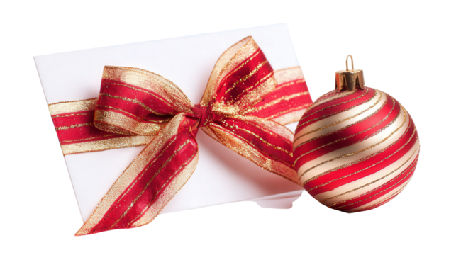 Christmas card background isolated on a Transparent background, PNG file.