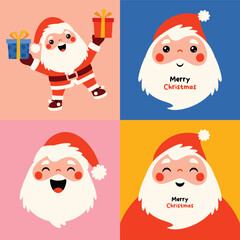 Christmas Card With Various Illustrations