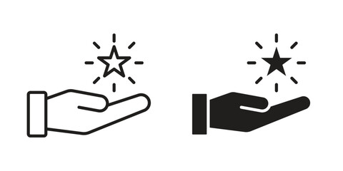 Loyalty program icon outline illustration sign