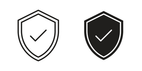 Safe icon outline illustration sign