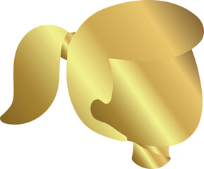 Golden Ponytail Hairstyle 